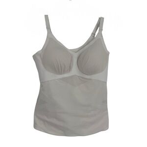 Honeylove LiftWear Tank Top Padded White Shapewear Tummy Slimming Size 1X